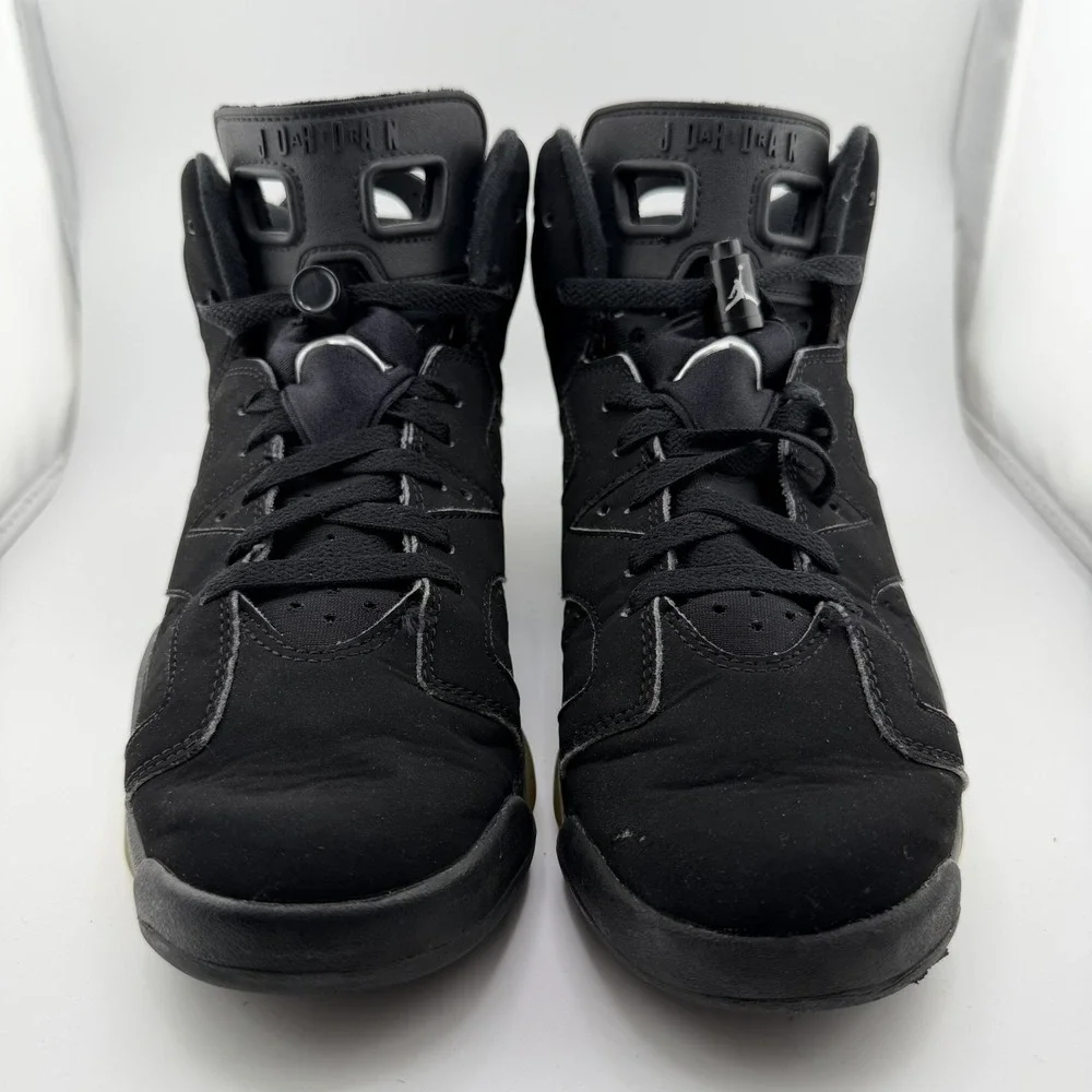 Air Jordan 6 Retro GS Black Metallic Silver Sneakers 7Y/8.5W DX2835-001 No Box
